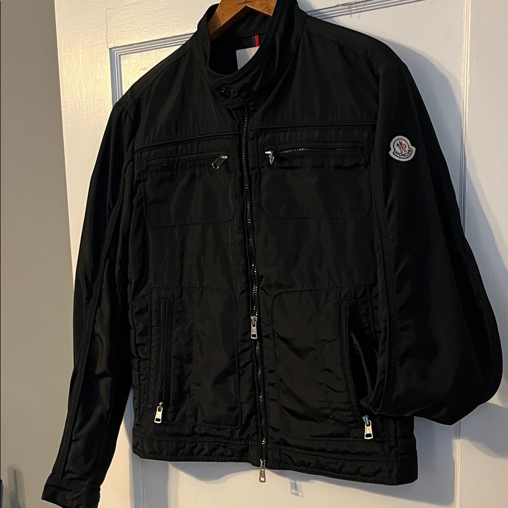 Moncler Black Windbreaker Jacket